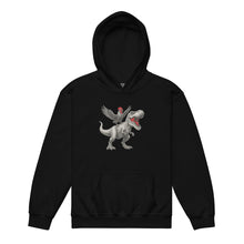 Chickasaurous Tyrannosaurs Pecks Youth lourd mélange lapin étreinte (hoodie)