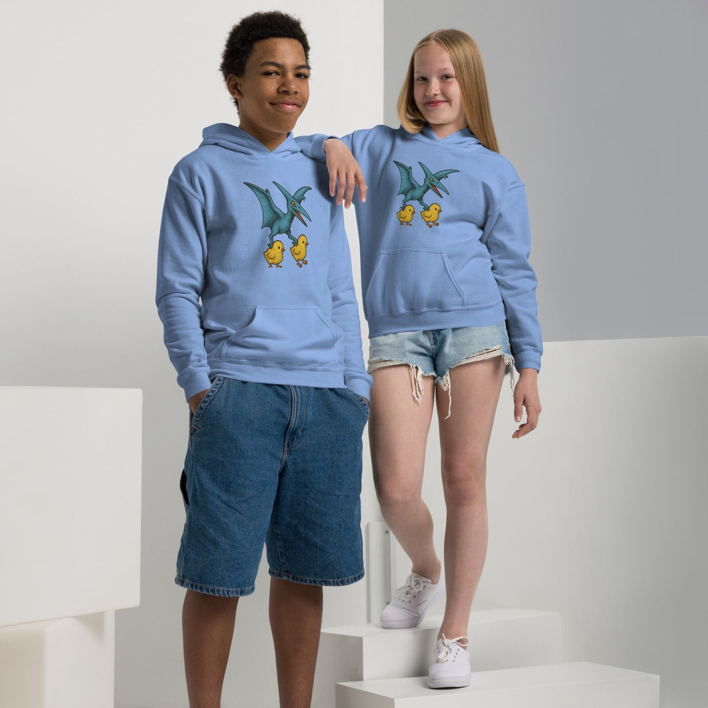Chandail à capuchon (hoodie) épais Chickasaurous Pteropoultry Youth