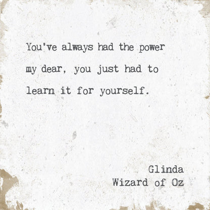 Marble Coasters - Little Gem - You've Always (Glinda, Wizard of Oz)