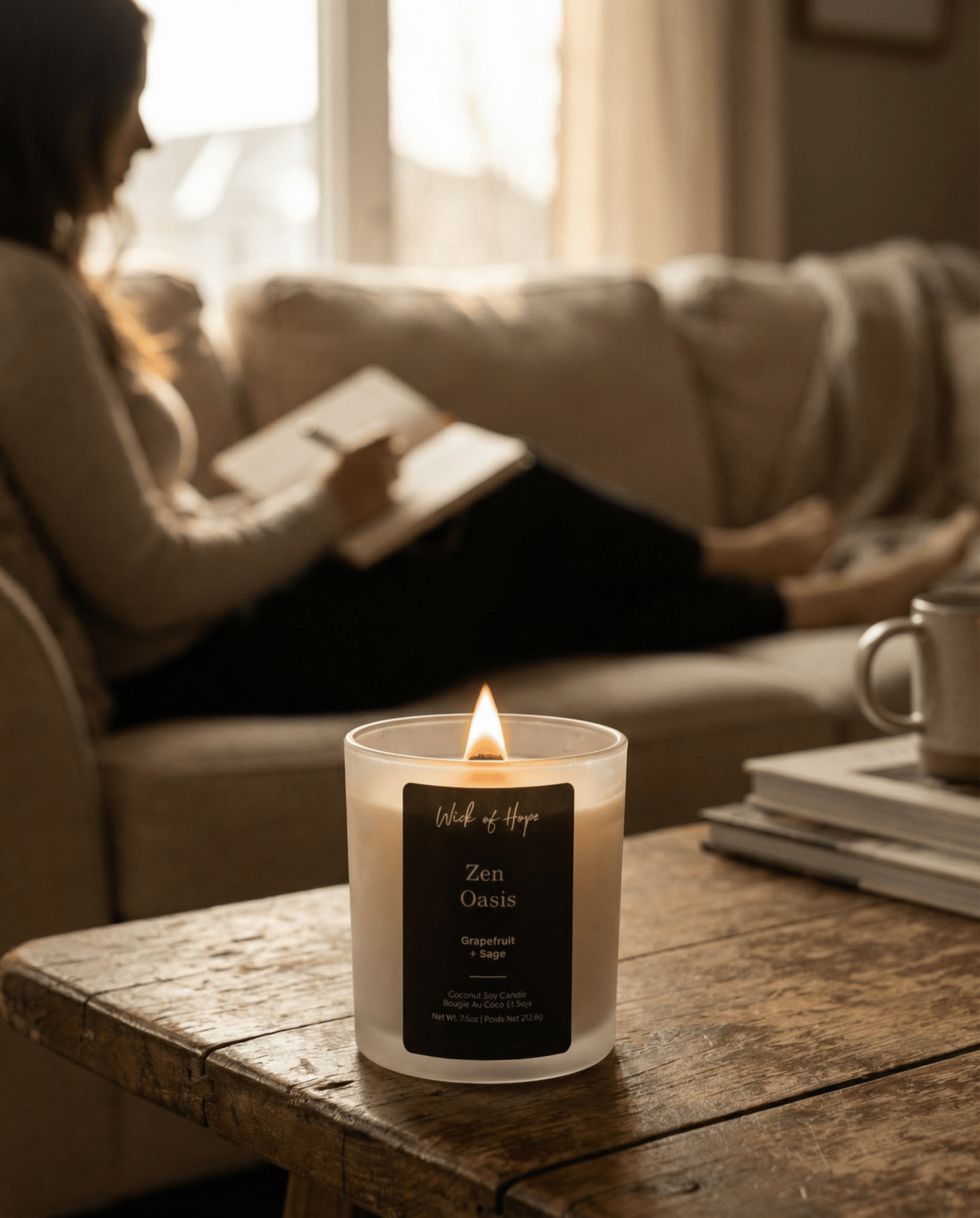 Zen Oasis Candle  | Grapefruit + Sage