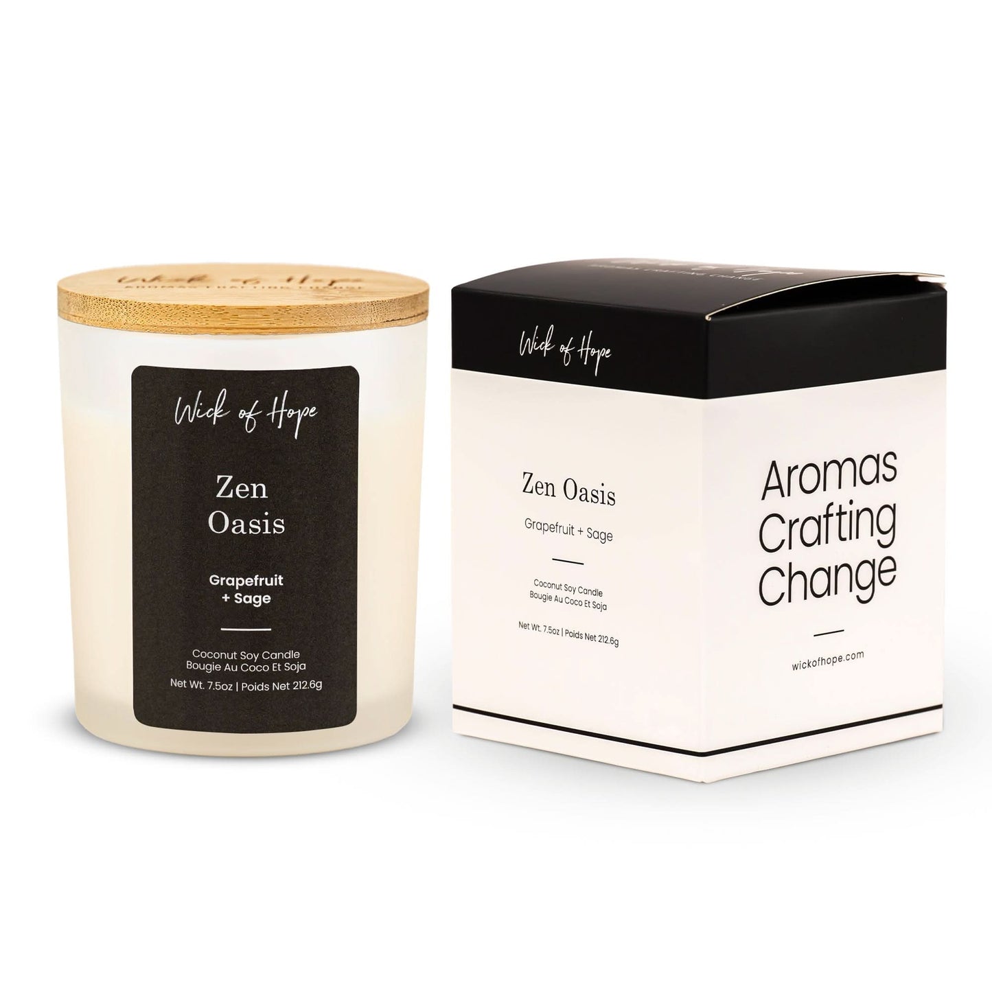 Zen Oasis Candle  | Grapefruit + Sage