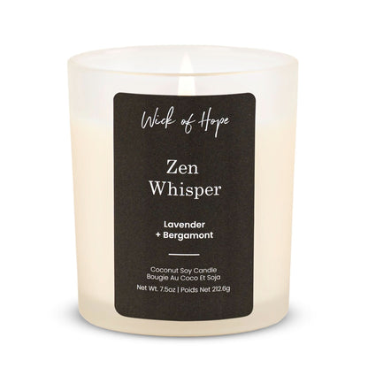 Zen Whisper Candle | Lavender + Bergamot