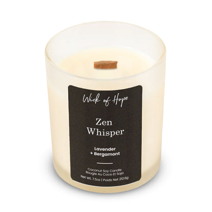 Zen Whisper Candle | Lavender + Bergamot