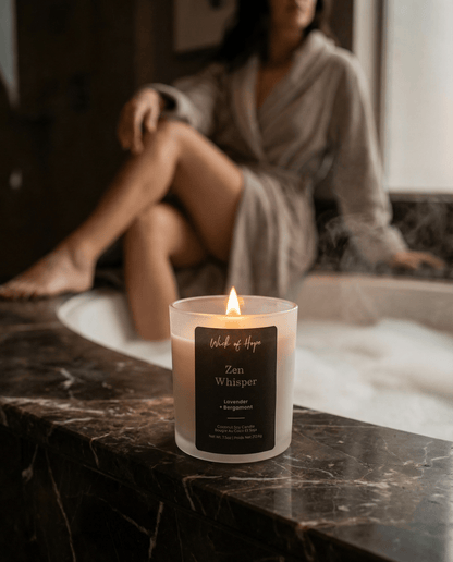 Zen Whisper Candle | Lavender + Bergamot