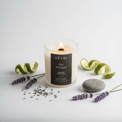 Zen Whisper Candle | Lavender + Bergamot