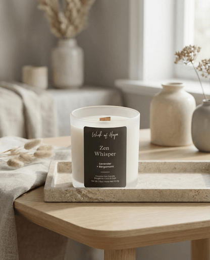 Zen Whisper Candle | Lavender + Bergamot