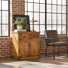 Commode rustique en bois de manguier avec finition patinée naturelle