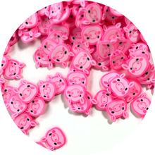 Pink Piggy Fimo Slices