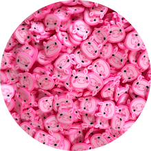 Pink Piggy Fimo Slices