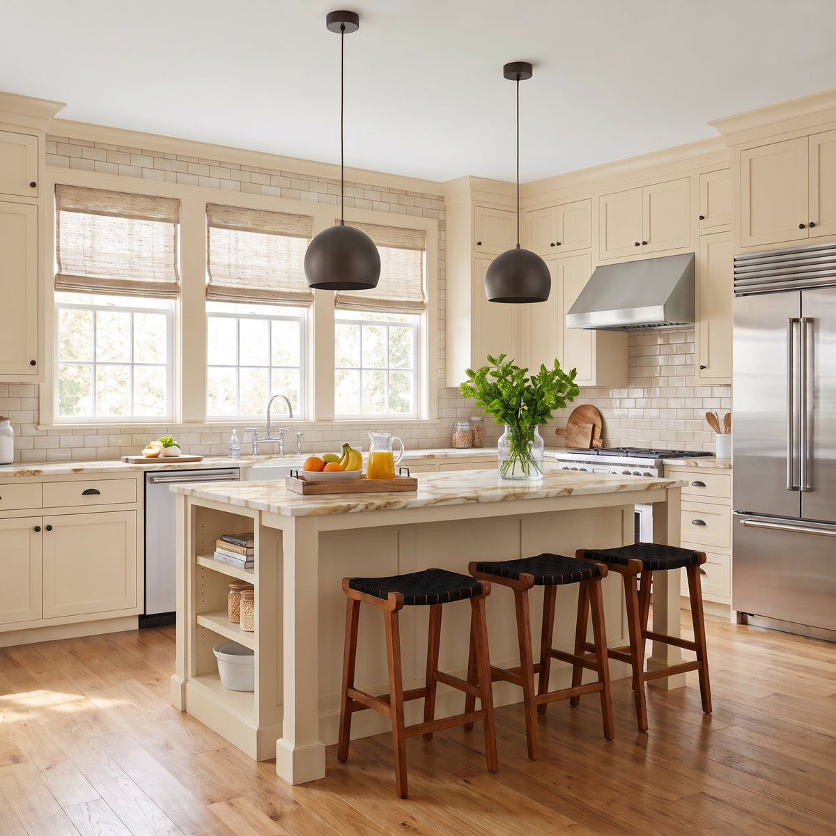 ZOE Mid-Century Modern Dome Pendant Light for Kitchen Island & Dining Table